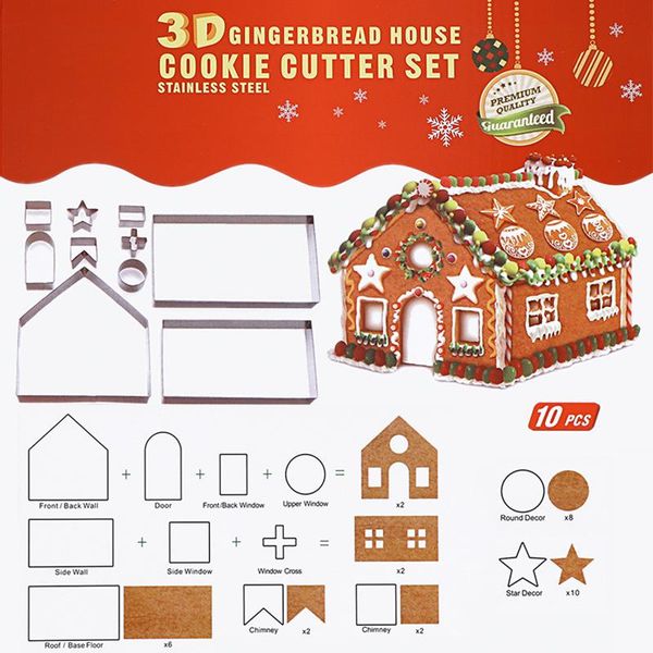 baking moulds moseko 10pcs/set cookie cutter stainless steel cut gingerbread house biscuit mold cooking tools set kitchen accessories
baking moulds moseko 10pcs/set cookie cutter stainless steel cut gingerbread house biscuit mold cooking tools set kitchen accessories