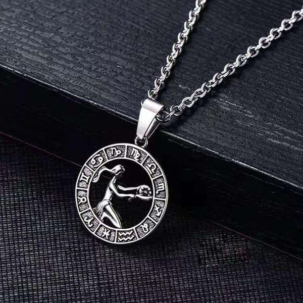 chains embossed retro twelve constellation pendant silver necklace hollow birthday gift jewelry accessories
chains embossed retro twelve constellation pendant silver necklace hollow birthday gift jewelry accessories