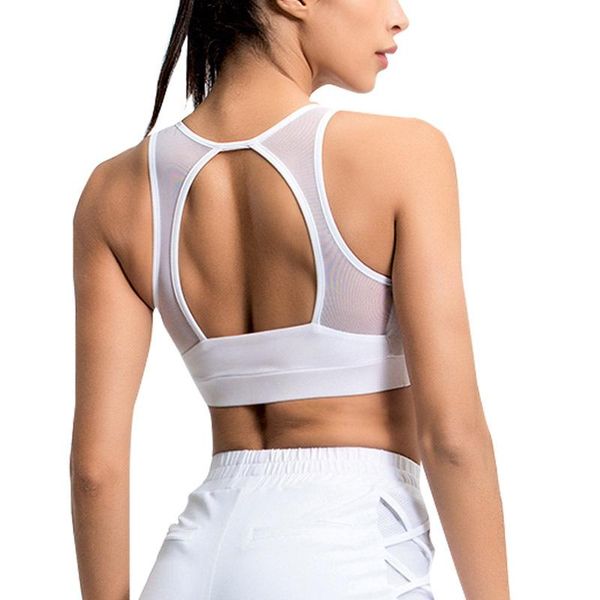gym clothing summer lady mesh back ventilation fitness bra smooth, cool feel sports bras padded workout yoga women, White;black
gym clothing summer lady mesh back ventilation fitness bra smooth, cool feel sports bras padded workout yoga women, White;black
