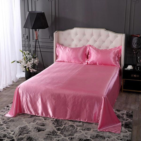 sheets & sets simple style ice silk mat summer bedroom bed sheet bedding 3pcs set 1 sheet+2 case non-slip king/queen size j8506
sheets & sets simple style ice silk mat summer bedroom bed sheet bedding 3pcs set 1 sheet+2 case non-slip king/queen size j8506