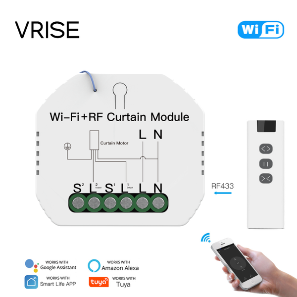 smart home control tuya wifi rf roller blind shutter curtain switch module with remote for electric motor sunscreen works google alexa
smart home control tuya wifi rf roller blind shutter curtain switch module with remote for electric motor sunscreen works google alexa