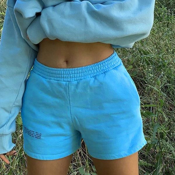 women casual elastic waist pockets cotton shorts letter print track high street loose sports outwear 210428, White;black
women casual elastic waist pockets cotton shorts letter print track high street loose sports outwear 210428, White;black