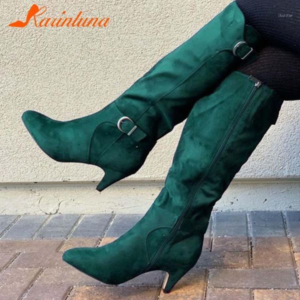 boots brand design great quality ins women shoes vintage western buckles flock spike heels mid-calf booties1, Black
boots brand design great quality ins women shoes vintage western buckles flock spike heels mid-calf booties1, Black