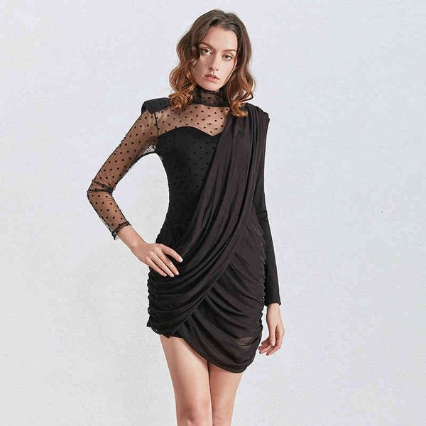 neck black vintage asymmetrical mesh dresses female stand collar puff long sleeve high waist ruched dot dress women tide, Black;gray
neck black vintage asymmetrical mesh dresses female stand collar puff long sleeve high waist ruched dot dress women tide, Black;gray