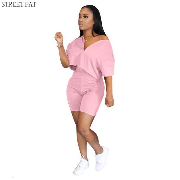 womens tracksuits pure color two piece set women tracksuit summer clothes short sleeve crop biker shorts lounge dresy damskie 2021, Gray
womens tracksuits pure color two piece set women tracksuit summer clothes short sleeve crop biker shorts lounge dresy damskie 2021, Gray