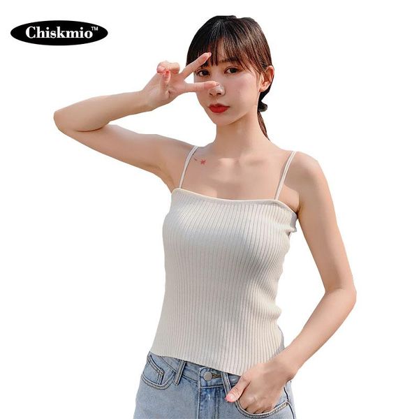 women's sweaters chiskmio knitting tank women summer casual camisoles cropped vest female camis fashion sweater knitwear, White;black
women's sweaters chiskmio knitting tank women summer casual camisoles cropped vest female camis fashion sweater knitwear, White;black