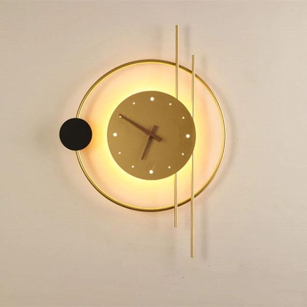 nordic clock design led wall lamp for aisle bedroom living room background decoration sconce lighting
nordic clock design led wall lamp for aisle bedroom living room background decoration sconce lighting