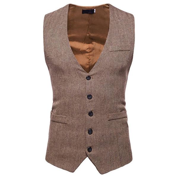 herringbone tweed mens waistcoat formal business casual slim fit vests for men retro british style gentleman suit vest gilet men's, Black;white
herringbone tweed mens waistcoat formal business casual slim fit vests for men retro british style gentleman suit vest gilet men's, Black;white