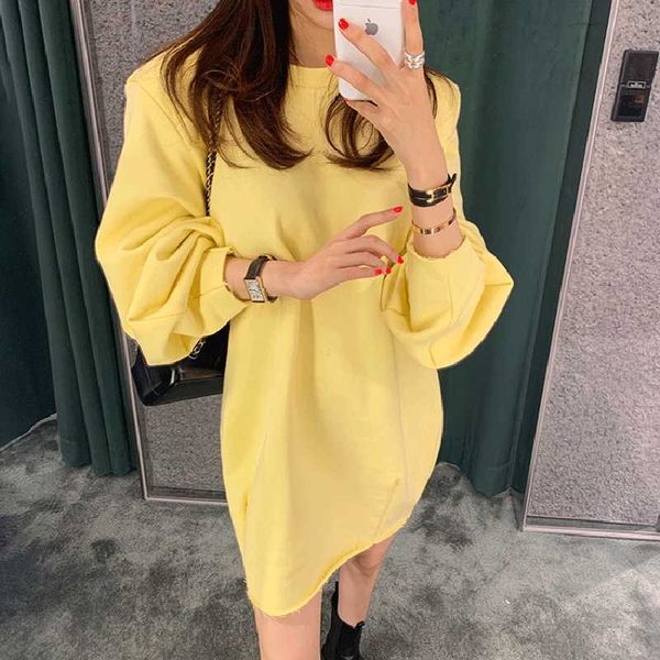 casual dresses yellow hoodies sweatshirts women long sleeve cotton pullovers autumn outwear vintage korean oversized 2021 z09, Black;gray
casual dresses yellow hoodies sweatshirts women long sleeve cotton pullovers autumn outwear vintage korean oversized 2021 z09, Black;gray