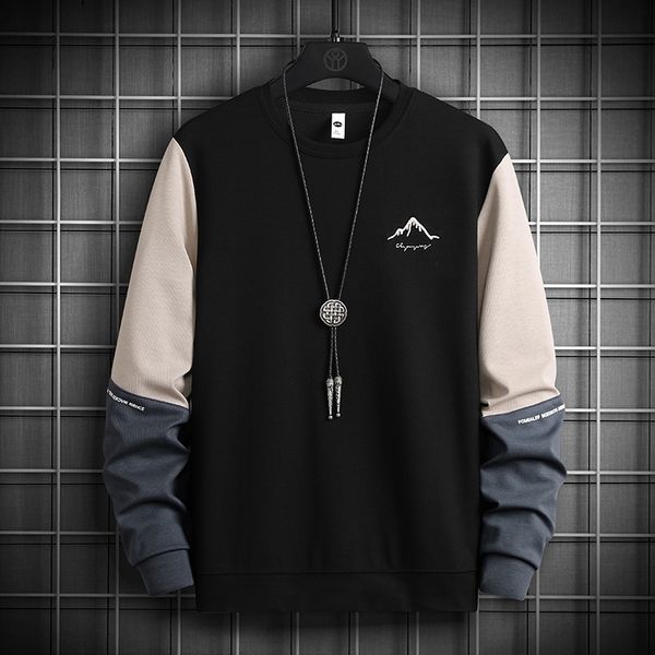 trendy pullover men's outdoor wear spring bottomed shirt round neck long sleeve t-shirt loose embroidered coat, Black
trendy pullover men's outdoor wear spring bottomed shirt round neck long sleeve t-shirt loose embroidered coat, Black