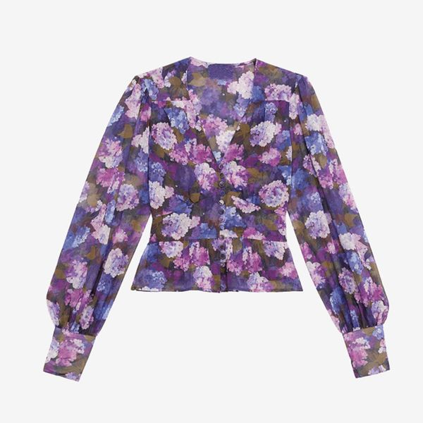 v-neck print women shirt puff sleeve temperament lady blouse autumn winter new, White
v-neck print women shirt puff sleeve temperament lady blouse autumn winter new, White