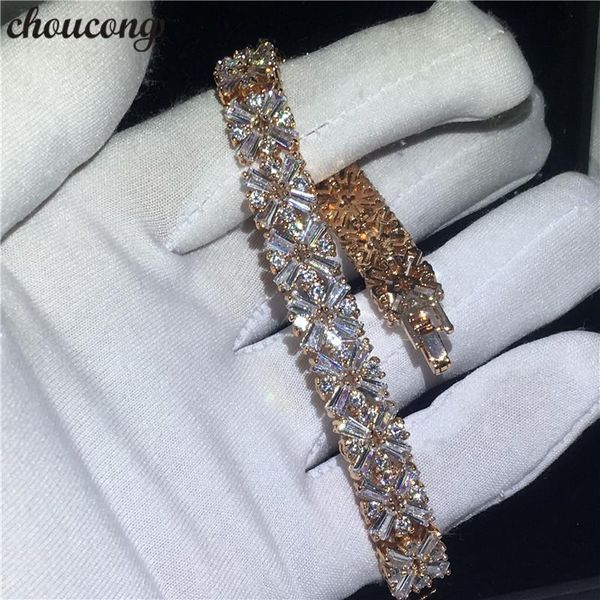 link, chain choucong elegant flower shape bracelet cubic zirconia rose gold filled party wedding bracelets for women fashion jewerly, Black
link, chain choucong elegant flower shape bracelet cubic zirconia rose gold filled party wedding bracelets for women fashion jewerly, Black