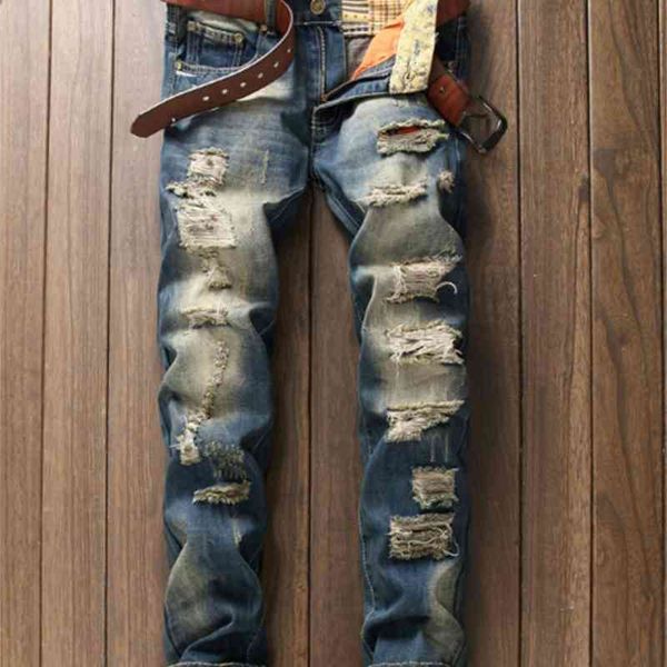 men's jeans european style men holes frazzle mens casual leisure denim long pants light blue 5njr
men's jeans european style men holes frazzle mens casual leisure denim long pants light blue 5njr