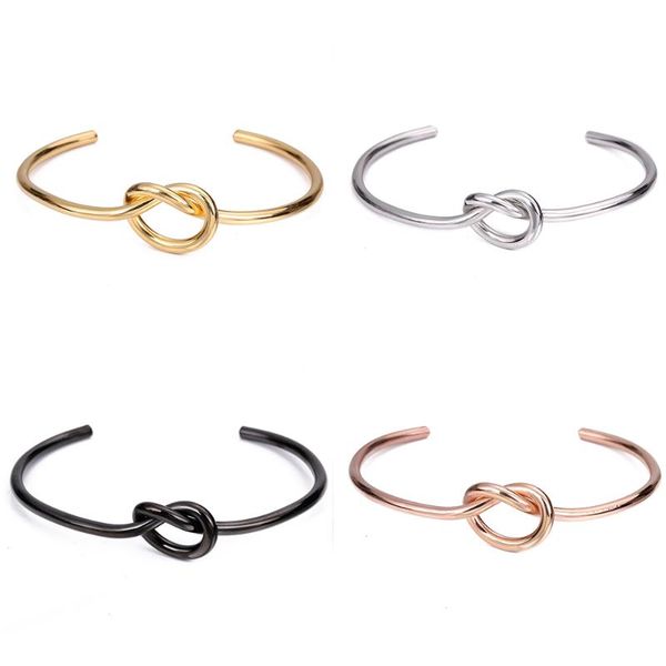 bangle 1 piece love knot bracelets bridesmaid gifts stainless steel tie the cuff stretch bracelet for women jewelry, Black
bangle 1 piece love knot bracelets bridesmaid gifts stainless steel tie the cuff stretch bracelet for women jewelry, Black