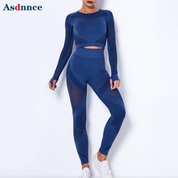 yoga outfit women's seamless mesh sports long-sleeved shirt striped fitness pants set gym workout clothing high waist elastic leggings
yoga outfit women's seamless mesh sports long-sleeved shirt striped fitness pants set gym workout clothing high waist elastic leggings