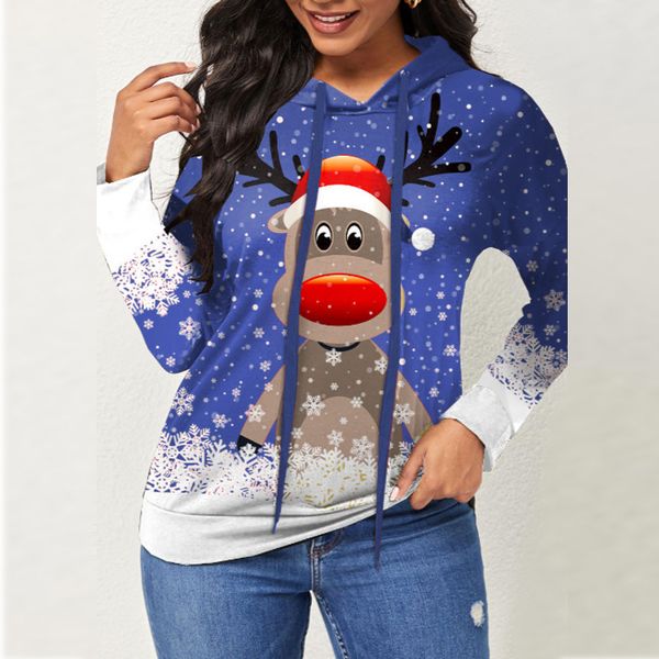 2021 hoodies european us new fashion christmas elk printing sweater hooded sleeve casual women's clothing, Black
2021 hoodies european us new fashion christmas elk printing sweater hooded sleeve casual women's clothing, Black