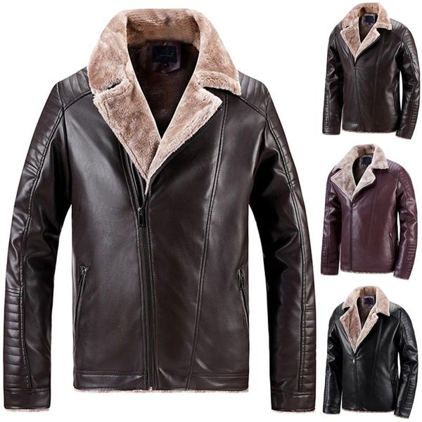 men's jackets winter warm pu leather men casual autumn&winter long sleeve lapel pockets zipper coats outdoor jacket coat, Black;brown
men's jackets winter warm pu leather men casual autumn&winter long sleeve lapel pockets zipper coats outdoor jacket coat, Black;brown