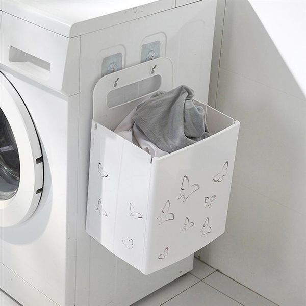 hanging laundry basket large capacity wall mounted container storage organizer foldable box with double adhesive hooks & organization
hanging laundry basket large capacity wall mounted container storage organizer foldable box with double adhesive hooks & organization