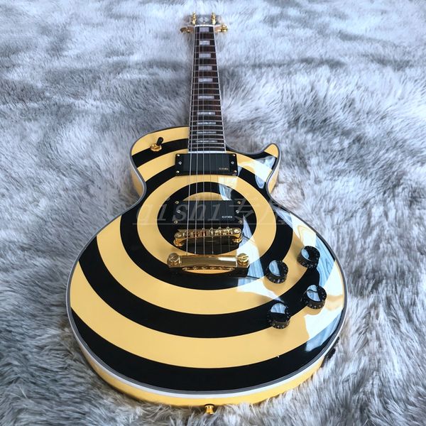 zakk wylde bullseye cream & black electric guitar emg 81/85 pickups gold truss rod cover white mop block fingerboard inlay
zakk wylde bullseye cream & black electric guitar emg 81/85 pickups gold truss rod cover white mop block fingerboard inlay