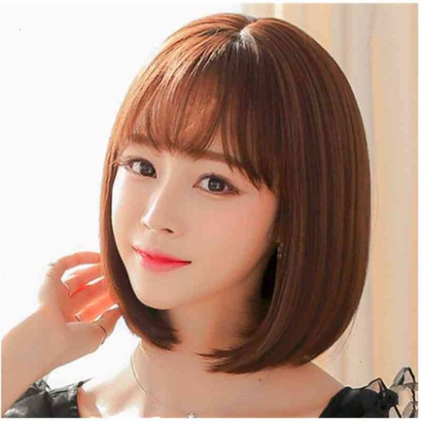 wig bobo head women's short hair air bangs fluffy pear flower mechanism chemical fiber gear, Black;brown
wig bobo head women's short hair air bangs fluffy pear flower mechanism chemical fiber gear, Black;brown