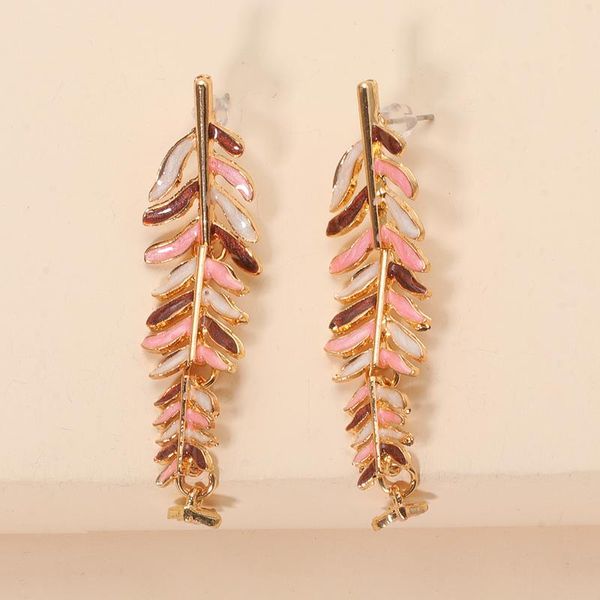 dangle & chandelier fashion metal enamel leaf earrings for women girl plated long drop wedding jewelry, Silver
dangle & chandelier fashion metal enamel leaf earrings for women girl plated long drop wedding jewelry, Silver