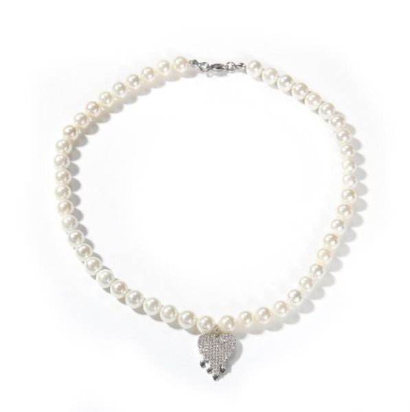 water drop love pearl necklace european and american hip hop ins simple cold wind trend necklacey gift, Silver
water drop love pearl necklace european and american hip hop ins simple cold wind trend necklacey gift, Silver