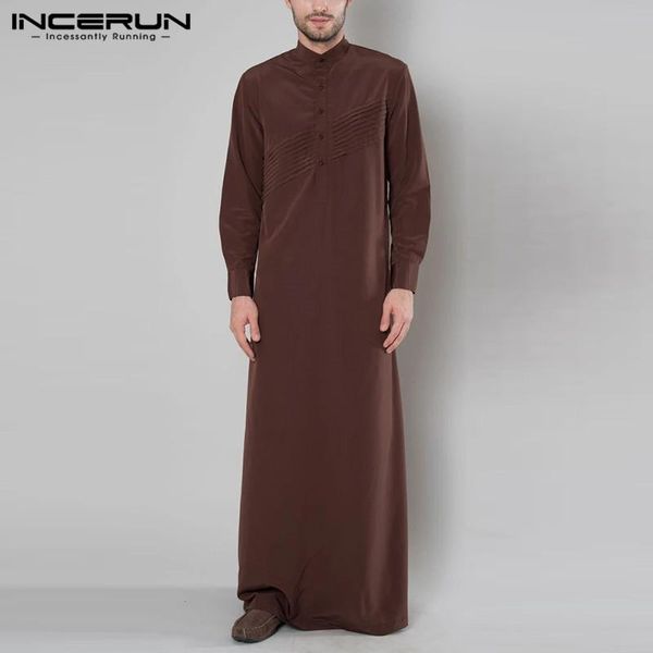 ethnic clothing men solid color muslim kaftan long sleeve vintage casual jubba thobe dubai middle east clothes arabic islamic abaya caftan, Red
ethnic clothing men solid color muslim kaftan long sleeve vintage casual jubba thobe dubai middle east clothes arabic islamic abaya caftan, Red