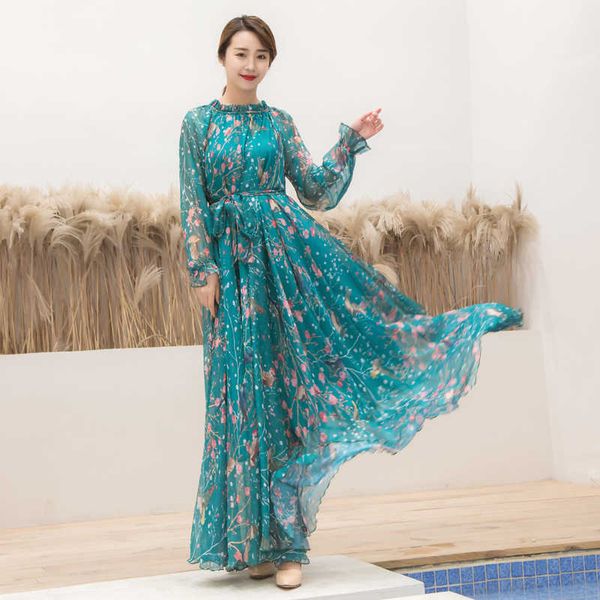 2021plus size long sleeve bohemia floral beach maxi dress summer casual loose dresses lightweight chiffon bridesmaid sundress, Black;gray
2021plus size long sleeve bohemia floral beach maxi dress summer casual loose dresses lightweight chiffon bridesmaid sundress, Black;gray
