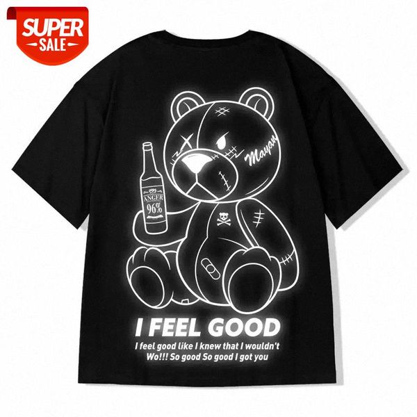 ins bear t-shirt reflective short-sleeved oversize men and women with the same paragraph national tide loose couple summer compassiona #qk42, White;black
ins bear t-shirt reflective short-sleeved oversize men and women with the same paragraph national tide loose couple summer compassiona #qk42, White;black