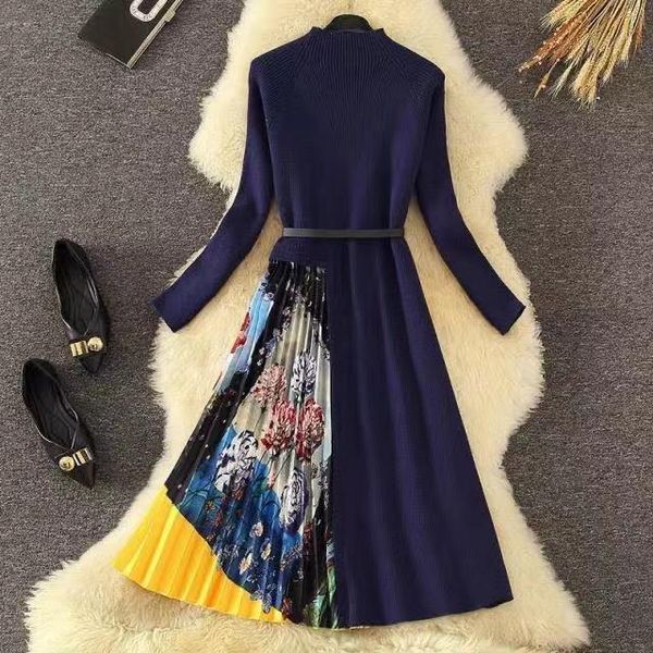 merchall 2021 winter fashion designer dress spring autumn women's sashes knitting long sleeve patchwork pleated dresses casual, Black;gray
merchall 2021 winter fashion designer dress spring autumn women's sashes knitting long sleeve patchwork pleated dresses casual, Black;gray