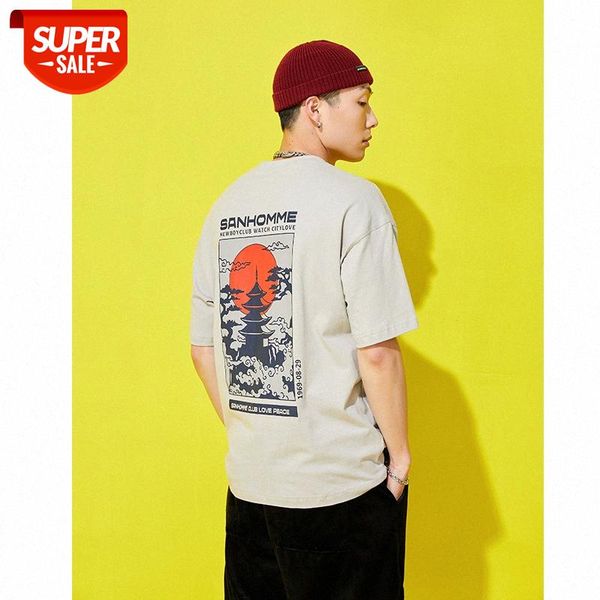 mansclot printed round neck pullover loose short sleeve t-shirt men's half #hl01, White;black
mansclot printed round neck pullover loose short sleeve t-shirt men's half #hl01, White;black