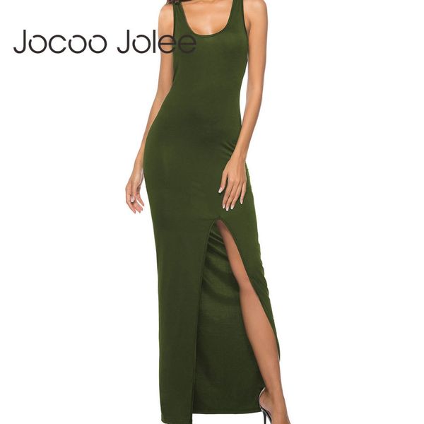 women tank dress casual sleeveless o neck solid split long summer slim t shirt beach 210428, Black;gray
women tank dress casual sleeveless o neck solid split long summer slim t shirt beach 210428, Black;gray