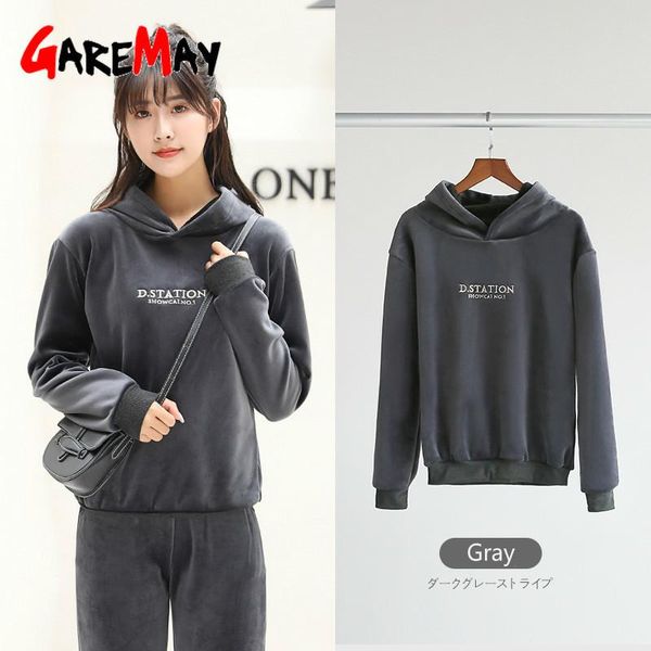 women's pants & capris autumn winter 2 piece set women hoodie velvet tracksuit long sleeve sweatshirt trousers suit sport pullover two, Black;white
women's pants & capris autumn winter 2 piece set women hoodie velvet tracksuit long sleeve sweatshirt trousers suit sport pullover two, Black;white