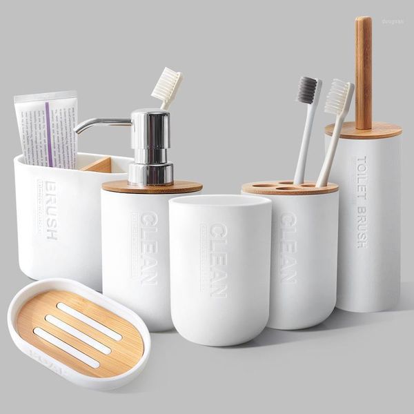 bath accessory set 6pcs bamboo bathrooms toilet brush toothbrush holder cup soap emulsion dispenser container bathroom accessories
bath accessory set 6pcs bamboo bathrooms toilet brush toothbrush holder cup soap emulsion dispenser container bathroom accessories