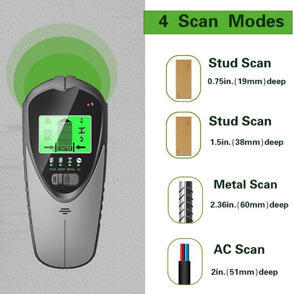 metal detectors 4 in 1 sensor portable ac wire center beam joist detection wall scanner for wood lcd display stud finder electronic backlit
metal detectors 4 in 1 sensor portable ac wire center beam joist detection wall scanner for wood lcd display stud finder electronic backlit