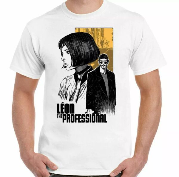 leon the professional t-shirt film poster dvd jean reno assasin uomo t-shirt, White;black
leon the professional t-shirt film poster dvd jean reno assasin uomo t-shirt, White;black