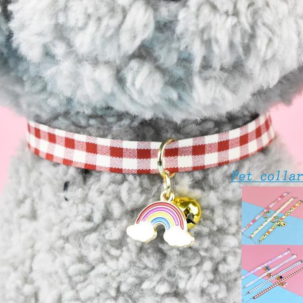 cat collars & leads 1pc pet collar ornaments bells fruit lattice flower rainbow cute dog adjustable supplies accessories for home
cat collars & leads 1pc pet collar ornaments bells fruit lattice flower rainbow cute dog adjustable supplies accessories for home