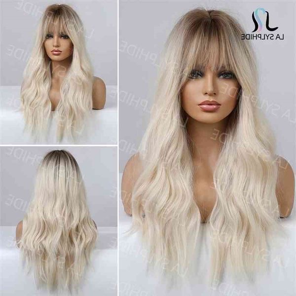 gradient 2021 new brown white gold long curly bangs wig female hair mechanism chemical fiber wigs, Black
gradient 2021 new brown white gold long curly bangs wig female hair mechanism chemical fiber wigs, Black