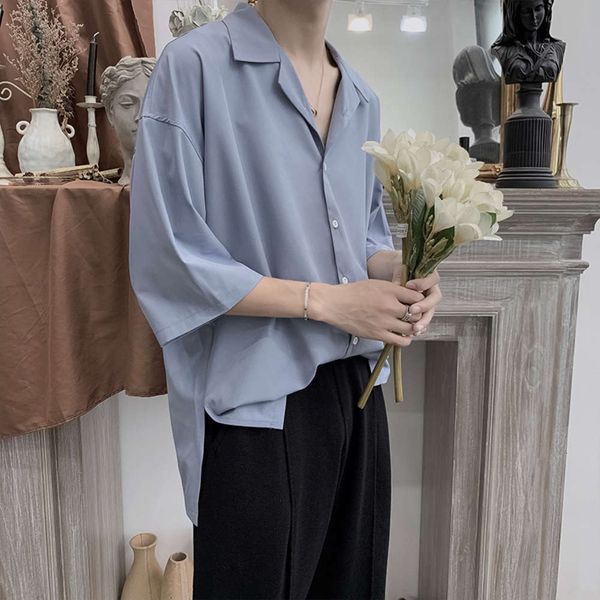 men's casual shirts shirt net red men's short sleeve korean version abstinence department loose very fairy ruffian handsome coat f, White;black
men's casual shirts shirt net red men's short sleeve korean version abstinence department loose very fairy ruffian handsome coat f, White;black
