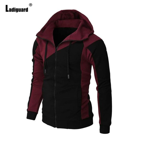 men's hoodies & sweatshirts ladiguard men hooded mens clothing 2021 autumn fashion patchwork sweatshirt long sleeve outerwear male, Black
men's hoodies & sweatshirts ladiguard men hooded mens clothing 2021 autumn fashion patchwork sweatshirt long sleeve outerwear male, Black