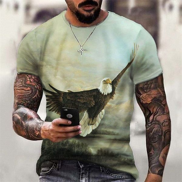men's t shirt 3d print graphic eagle crew neck daily sports print short sleeve casual classic designer big and tall green l9jl#, White;black
men's t shirt 3d print graphic eagle crew neck daily sports print short sleeve casual classic designer big and tall green l9jl#, White;black