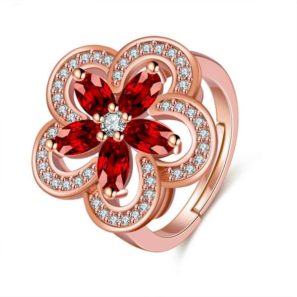 wedding rings fashion jewelry elegant rose gold red crystal flower shaped hollow out open loop personality female romantic gift, Slivery;golden
wedding rings fashion jewelry elegant rose gold red crystal flower shaped hollow out open loop personality female romantic gift, Slivery;golden