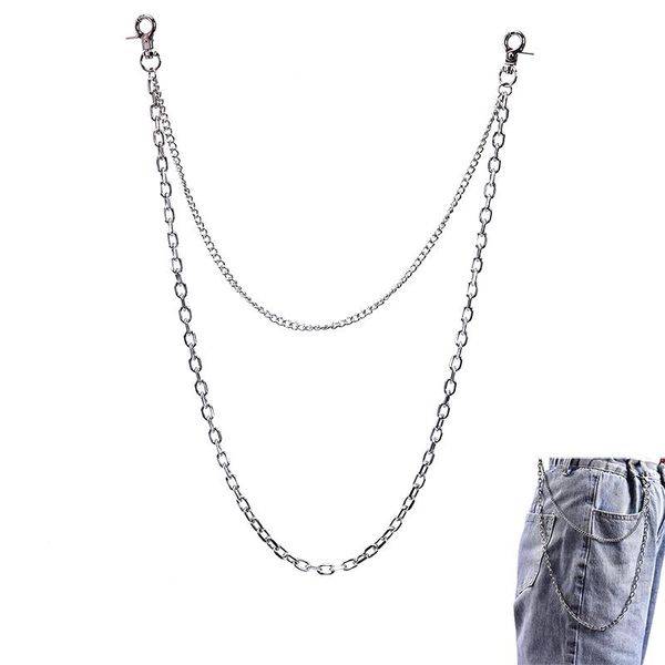 keychains metal chain hip hop belts double layer rock punk hook trouser pants waist link belt for women men clothes accessories, Silver
keychains metal chain hip hop belts double layer rock punk hook trouser pants waist link belt for women men clothes accessories, Silver
