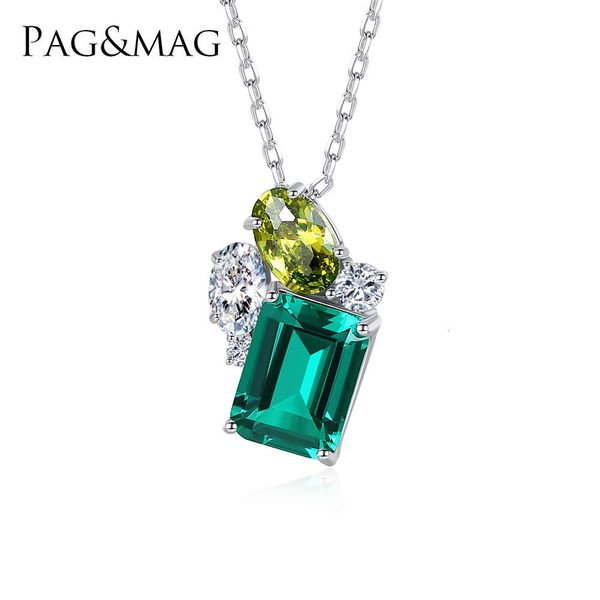 & mag pag s925 sterling silver pendant necklace women's light luxury emerald zircon green leaf tourmaline necklace
& mag pag s925 sterling silver pendant necklace women's light luxury emerald zircon green leaf tourmaline necklace