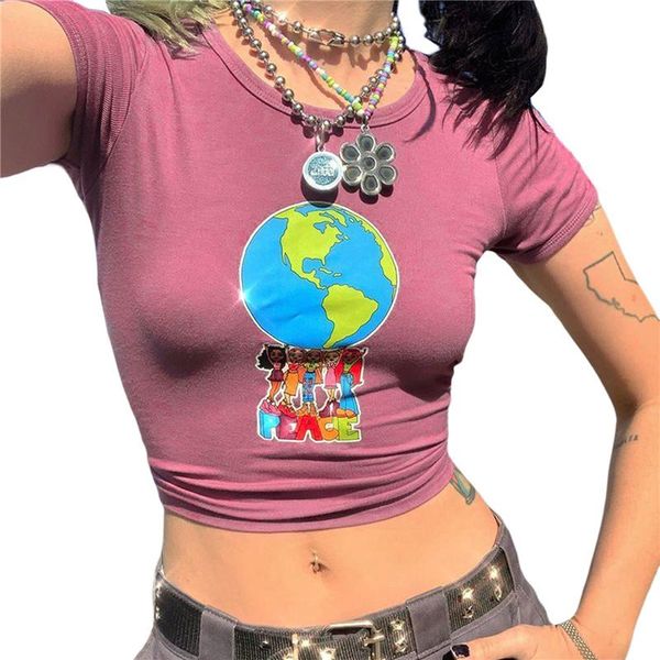 women teen girl y2k 2021 fashion clothes cute graphic print brown crop tee t-shirt e clothing aesthetic women's, White
women teen girl y2k 2021 fashion clothes cute graphic print brown crop tee t-shirt e clothing aesthetic women's, White