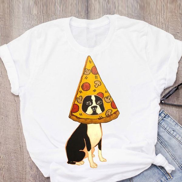 dog pet printed funny printing women cartoon short sleeve summer womens clothing tees, White
dog pet printed funny printing women cartoon short sleeve summer womens clothing tees, White