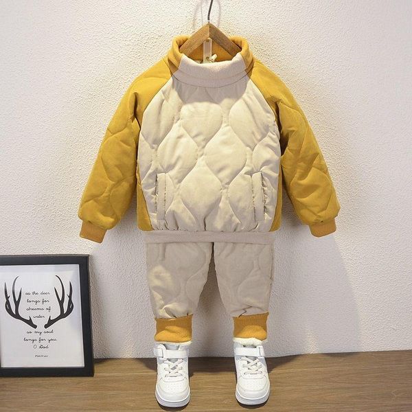 clothing sets boys cotton padded 2021 fashion children's autumn&winter thick coats for kids two-piece suit, White
clothing sets boys cotton padded 2021 fashion children's autumn&winter thick coats for kids two-piece suit, White