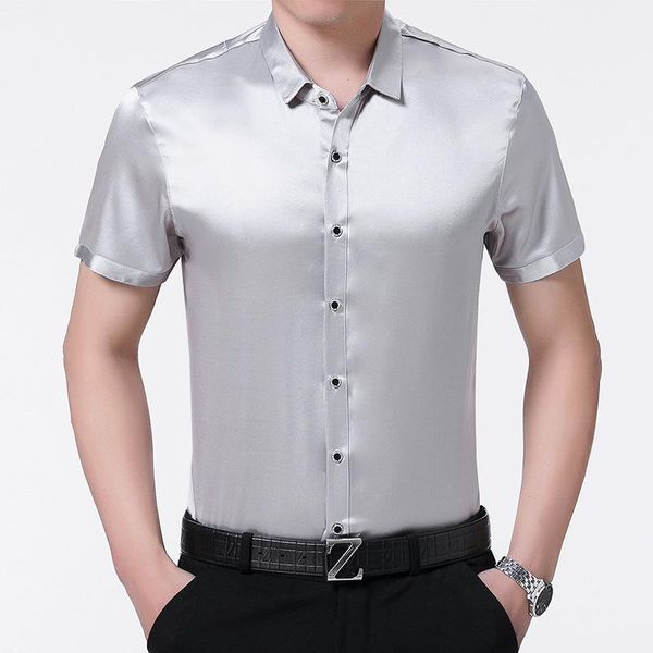 men's casual shirts short 200% sleeve silk summer red black shirt korean men clothes formal man camisa ch-888 kj2262, White;black
men's casual shirts short 200% sleeve silk summer red black shirt korean men clothes formal man camisa ch-888 kj2262, White;black