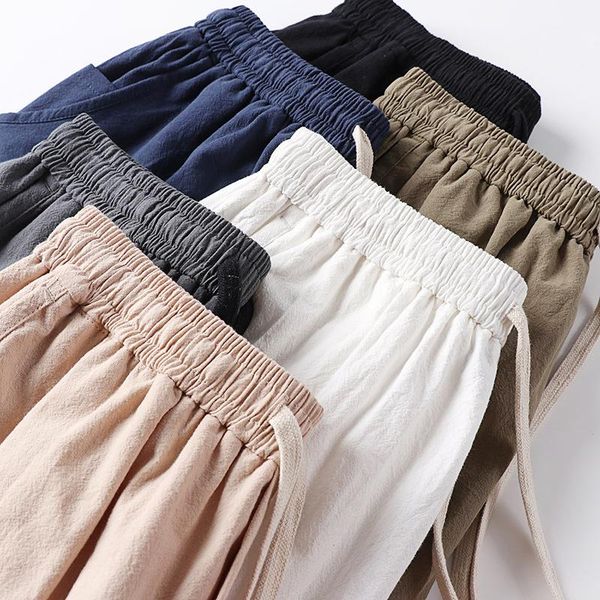 men's pants summer spring men vintage calf length linen cotton plus size khaki straight stretch, Black
men's pants summer spring men vintage calf length linen cotton plus size khaki straight stretch, Black