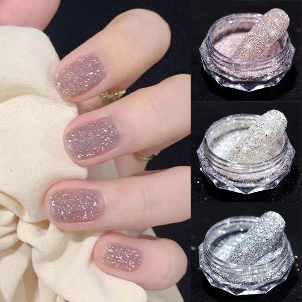 nail glitter 1 box holographics powder blue silver laser chrome dust 3d art decorations shiny sequins manicure pigment, Silver;gold
nail glitter 1 box holographics powder blue silver laser chrome dust 3d art decorations shiny sequins manicure pigment, Silver;gold
